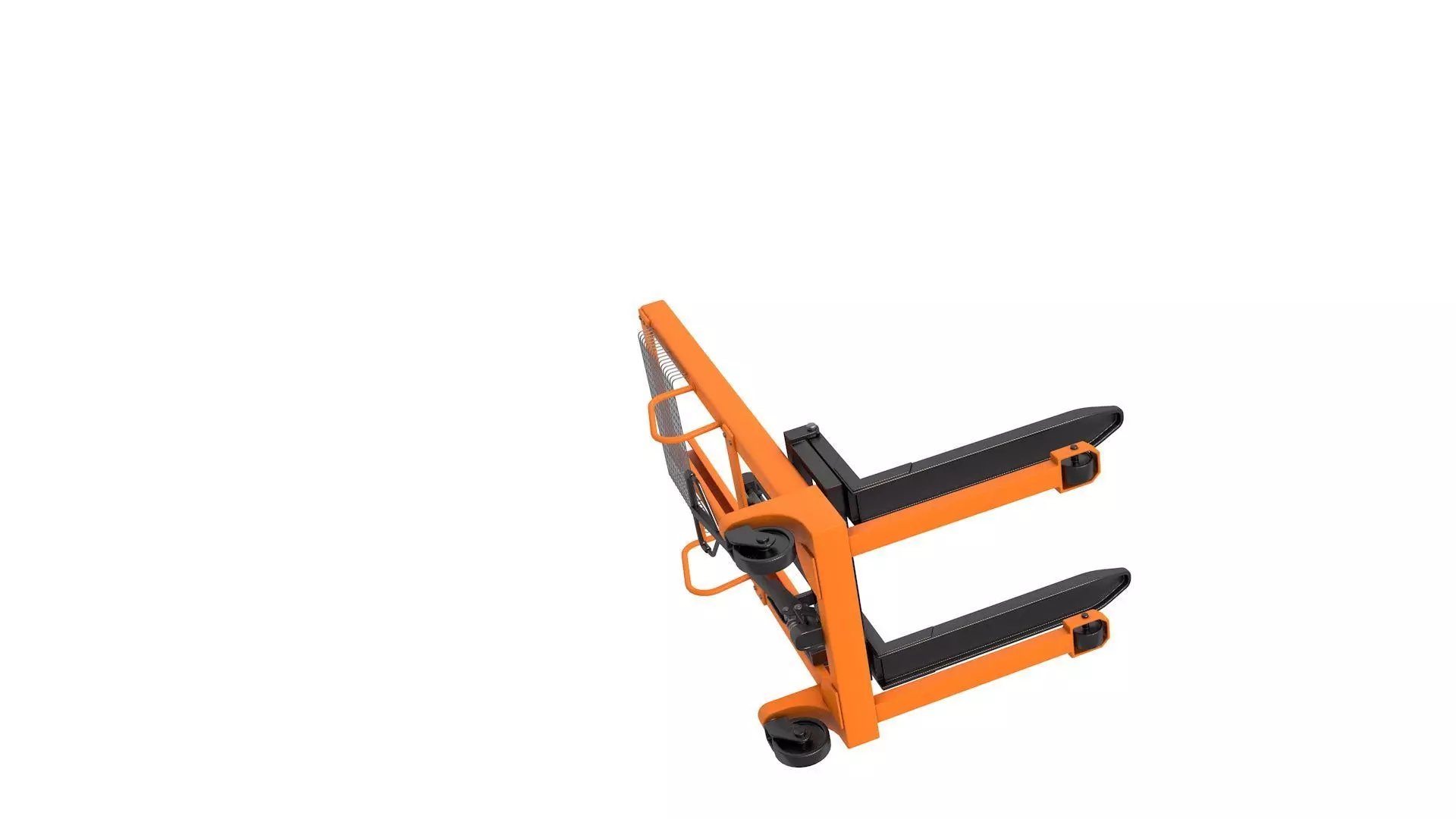  Manual Forklift Hand Pallet Loader 3D model_3
