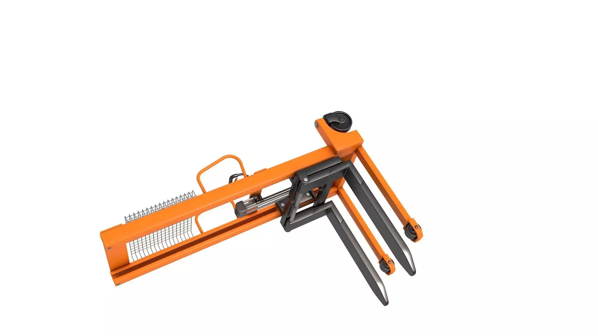  Manual Forklift Hand Pallet Loader 3D model_2