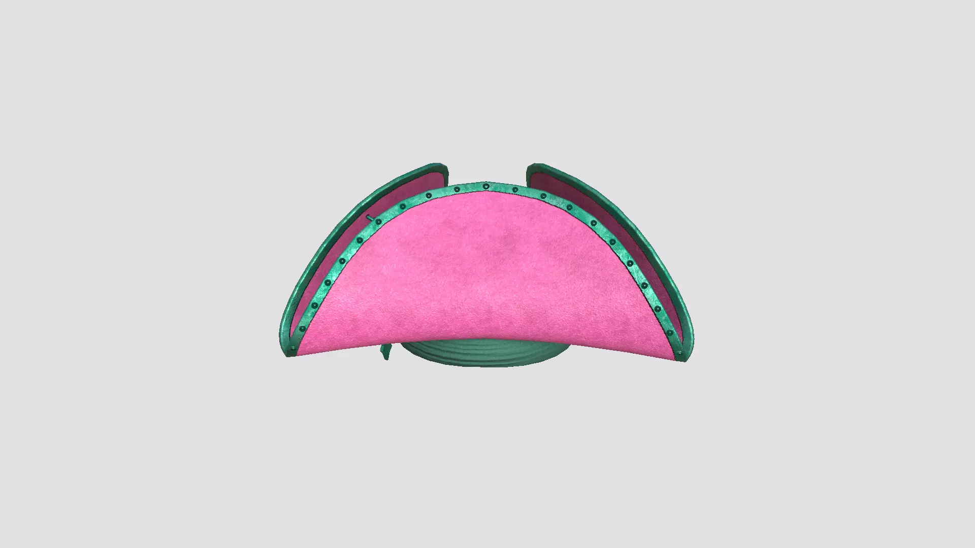 Gothic Pirate Hat A08 Female - Character Design Low-poly 3D model_4