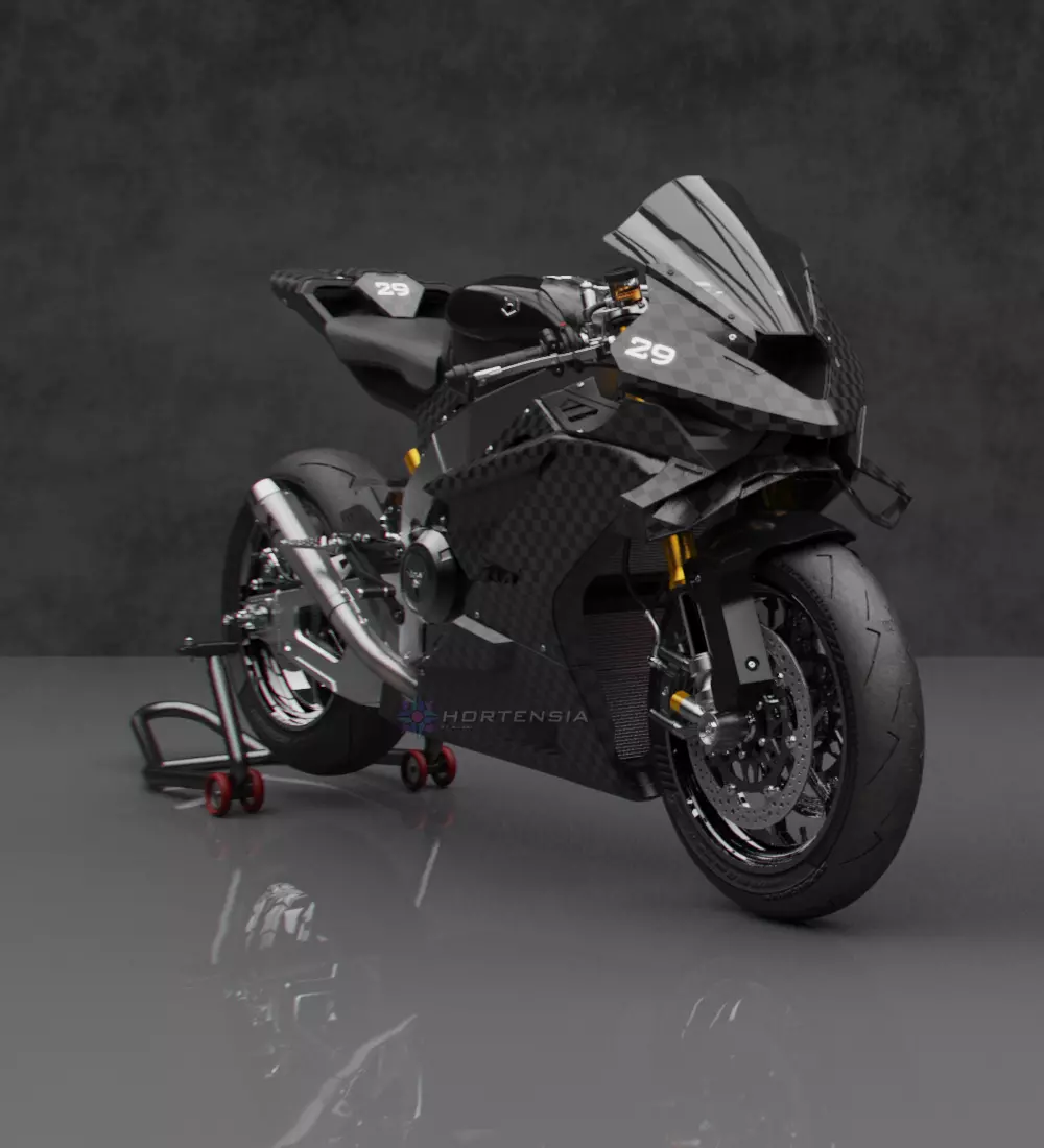 Trisula XV-0RR V4 Engine Superbike Concept 3D model_0