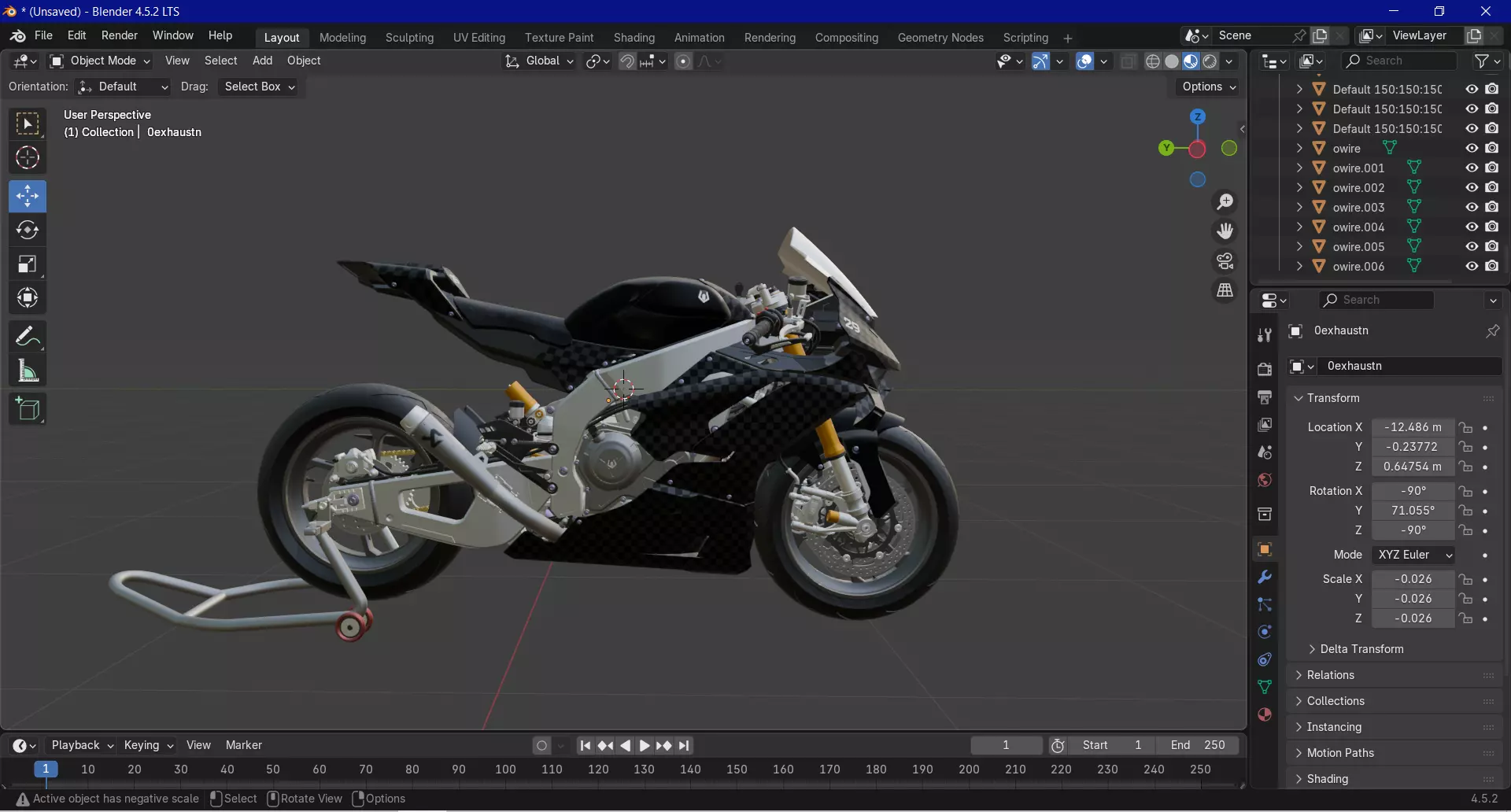 Trisula XV-0RR V4 Engine Superbike Concept 3D model_10