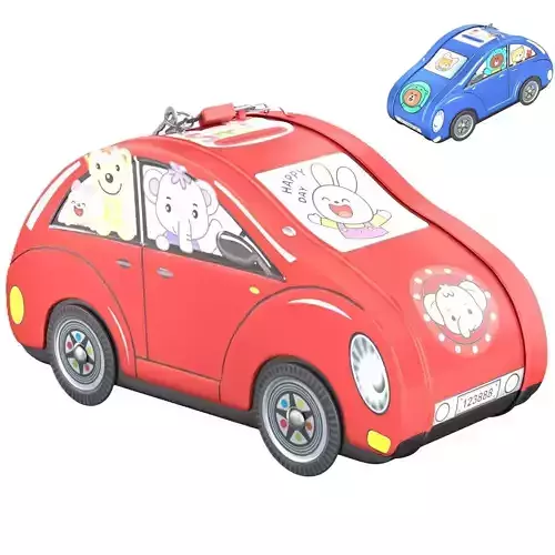  Piggy bank in the form of a car for children x2 3D Model Collection