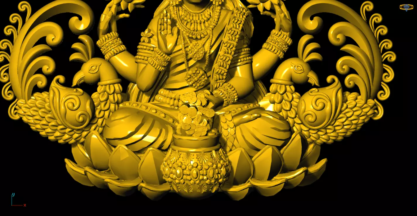 laxmi unique model 3D print model_9