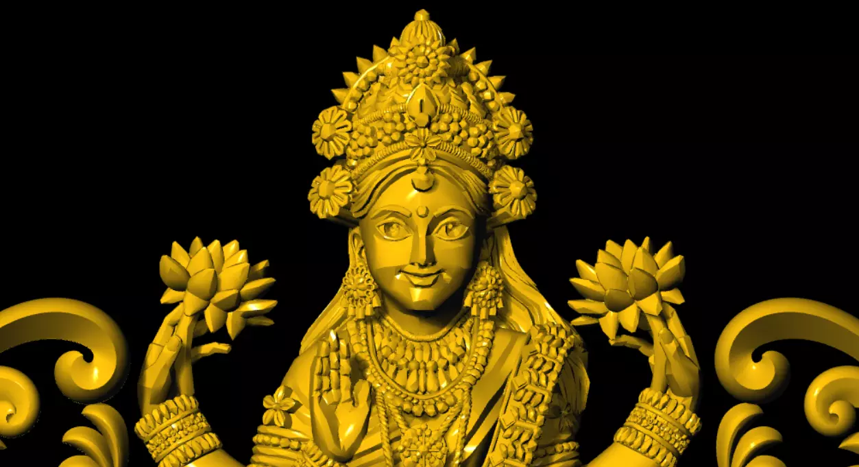 laxmi unique model 3D print model_29