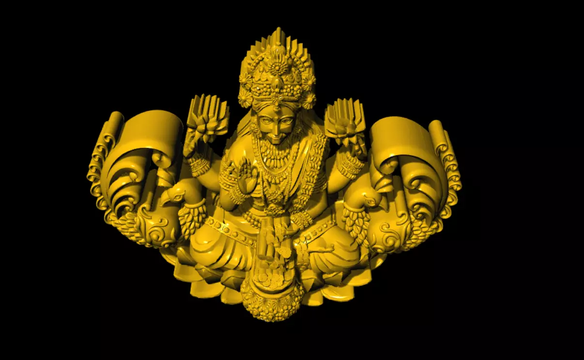 laxmi unique model 3D print model_4