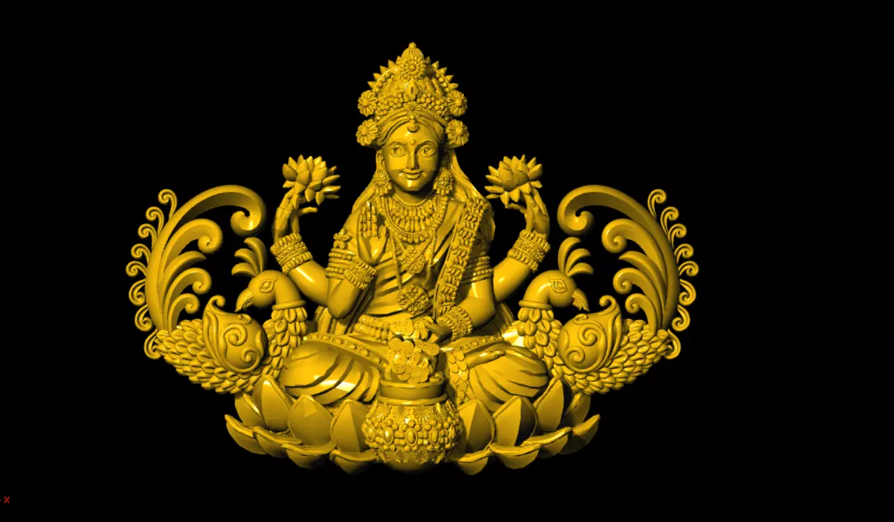 laxmi unique model 3D print model_13