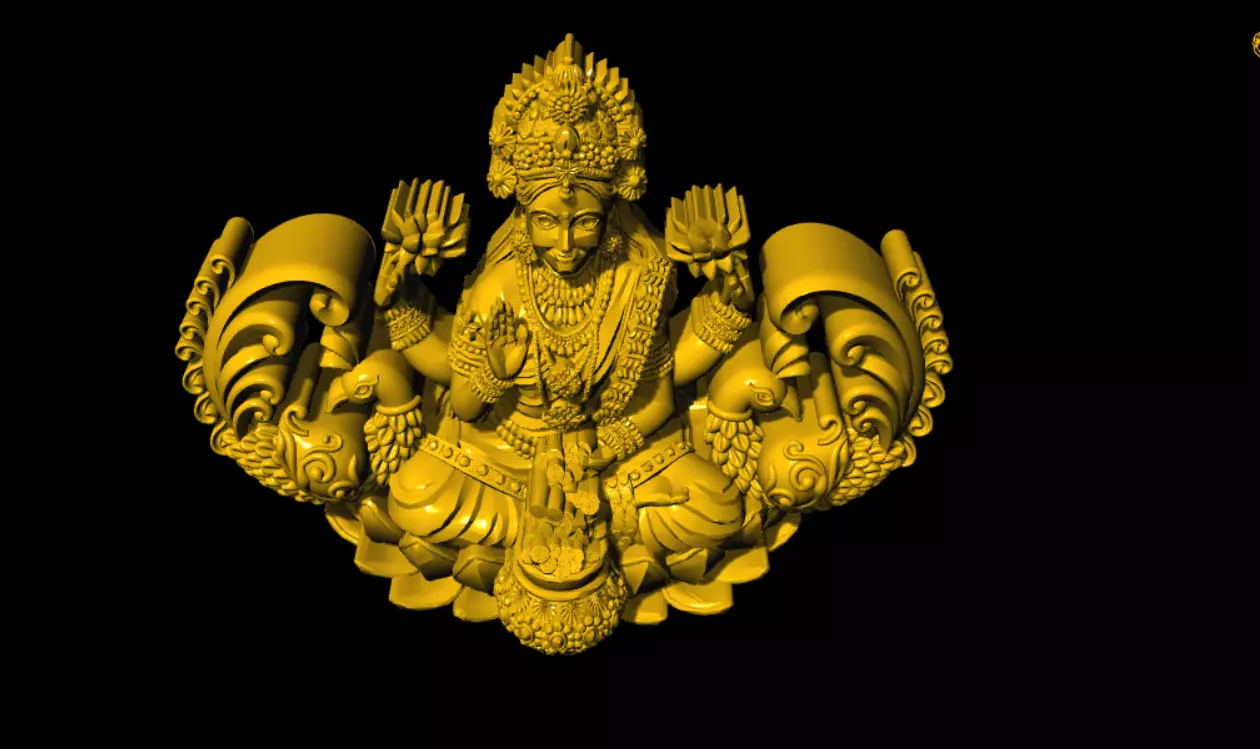 laxmi unique model 3D print model_3