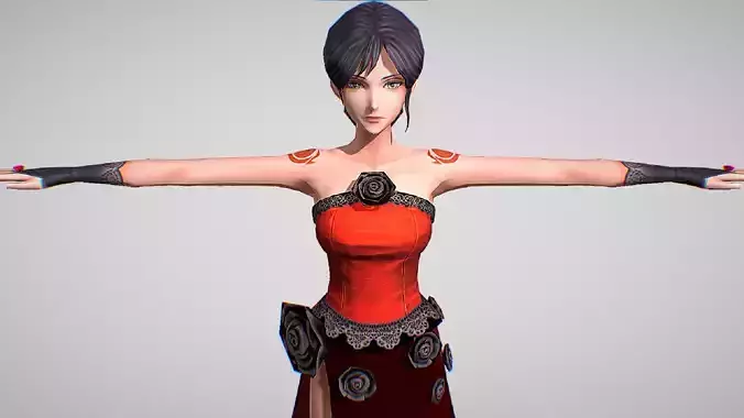 Shanoa - Evening Dress Skin - Castlevania - Grimore Of The Souls