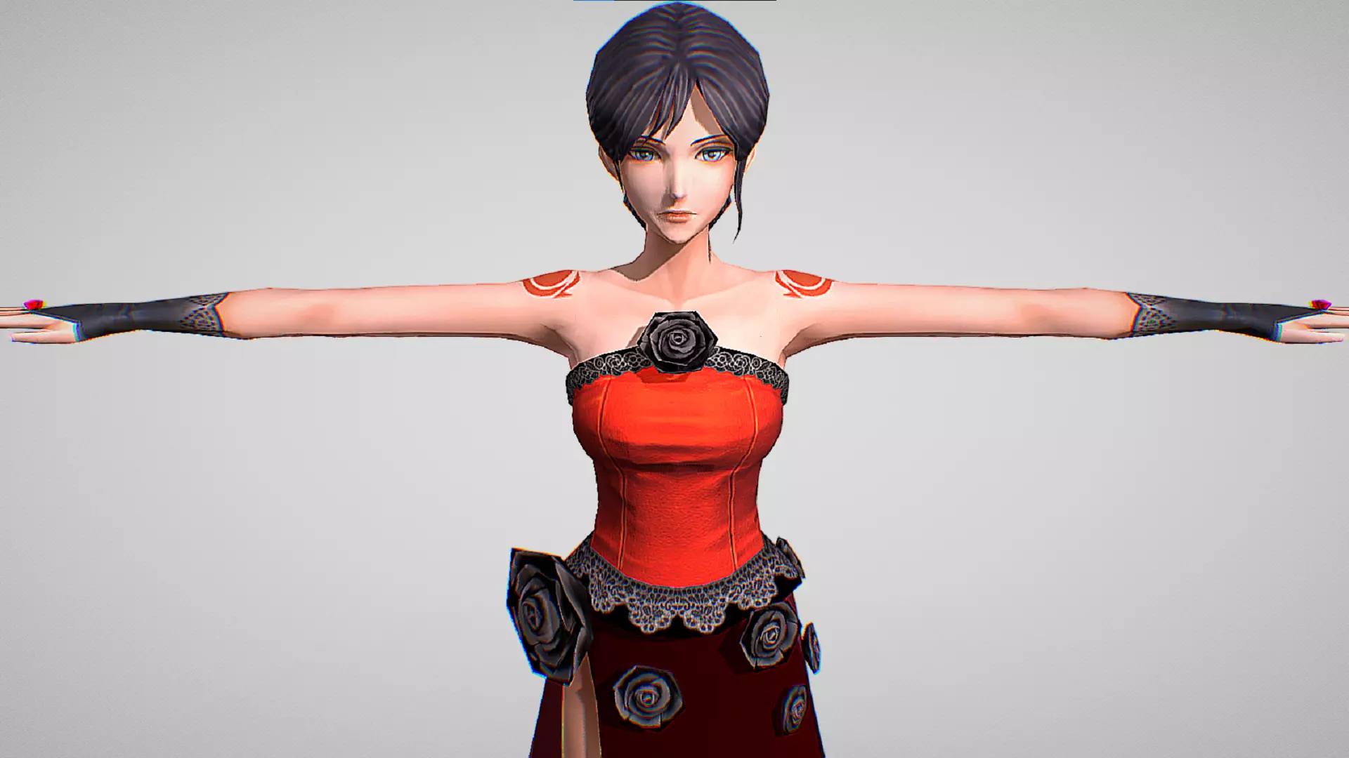 Shanoa - Evening Dress Skin - Castlevania - Grimore Of The Souls Low-poly 3D model