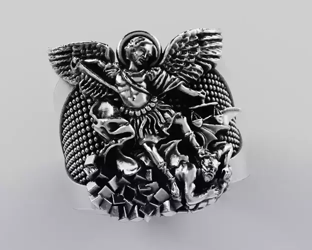 Saint Michael Ring - Anillo Arcangel San Miguel 