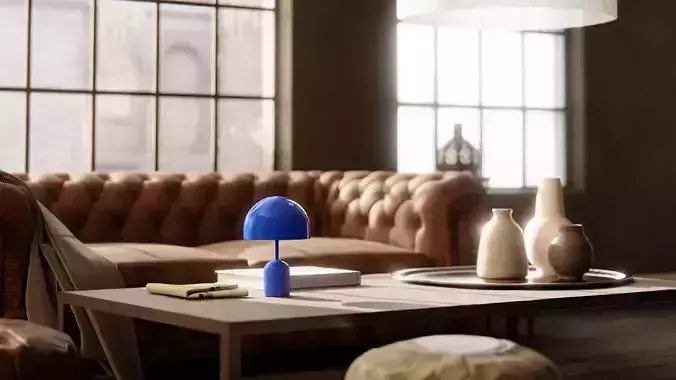 Cozy Interior Living Room Realistic  Ready 3D Scene 