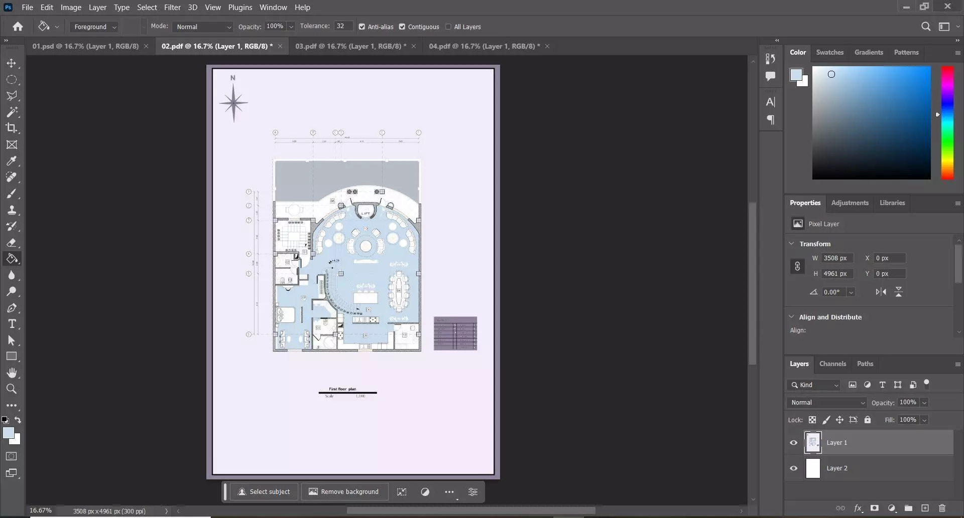 Luxury Modern Triplex House Plan 3D Architectural Floor Layout 3D model_17