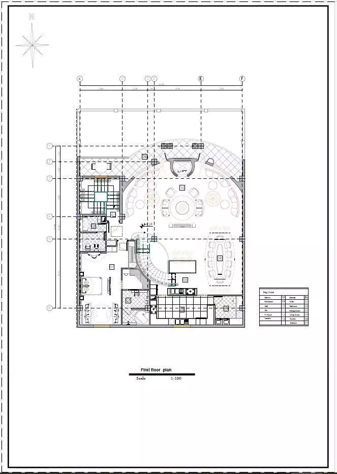 Luxury Modern Triplex House Plan 3D Architectural Floor Layout 3D model_6