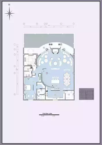 Luxury Modern Triplex House Plan 3D Architectural Floor Layout 3D model