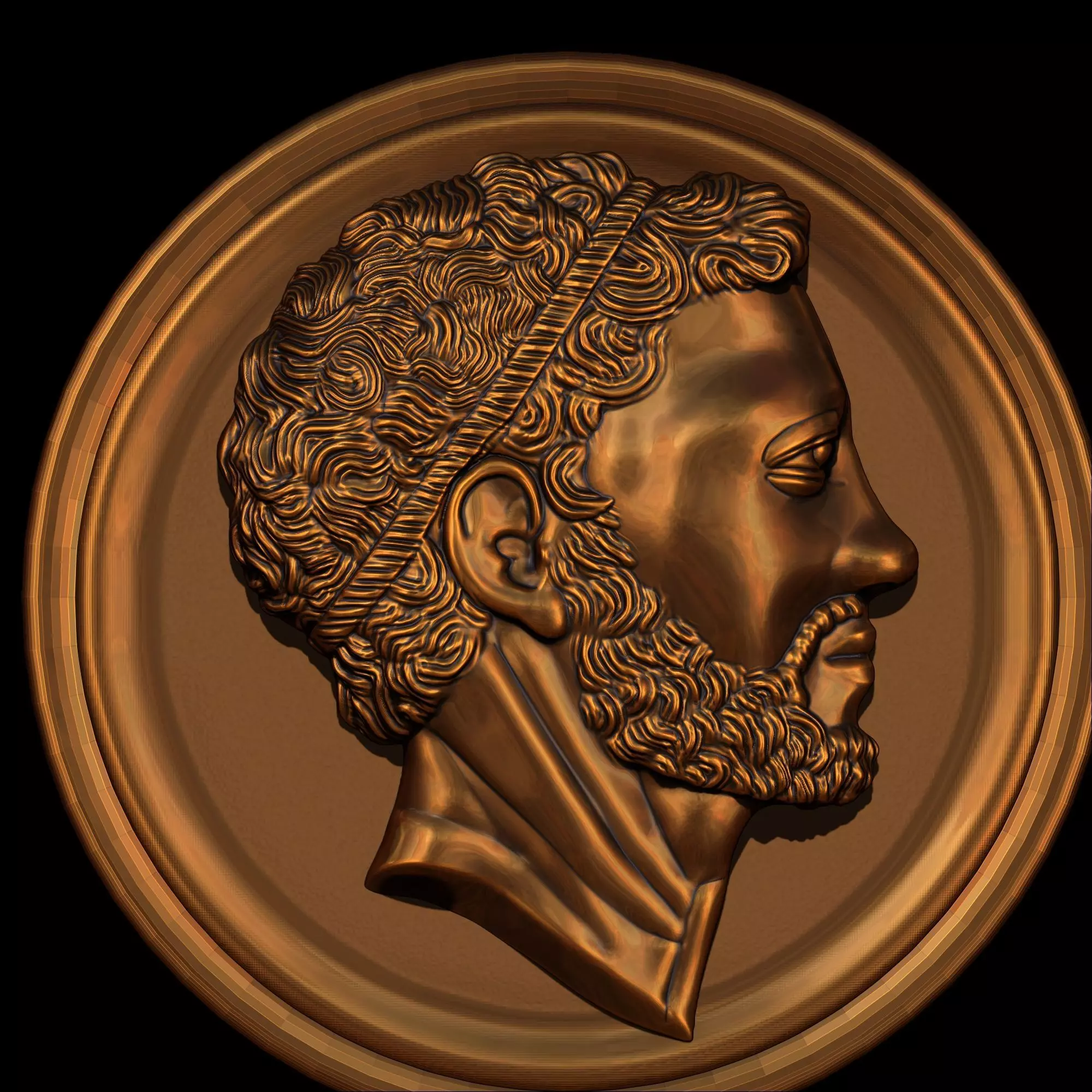 Ancient Roman Coin Pendant 3D print model_6
