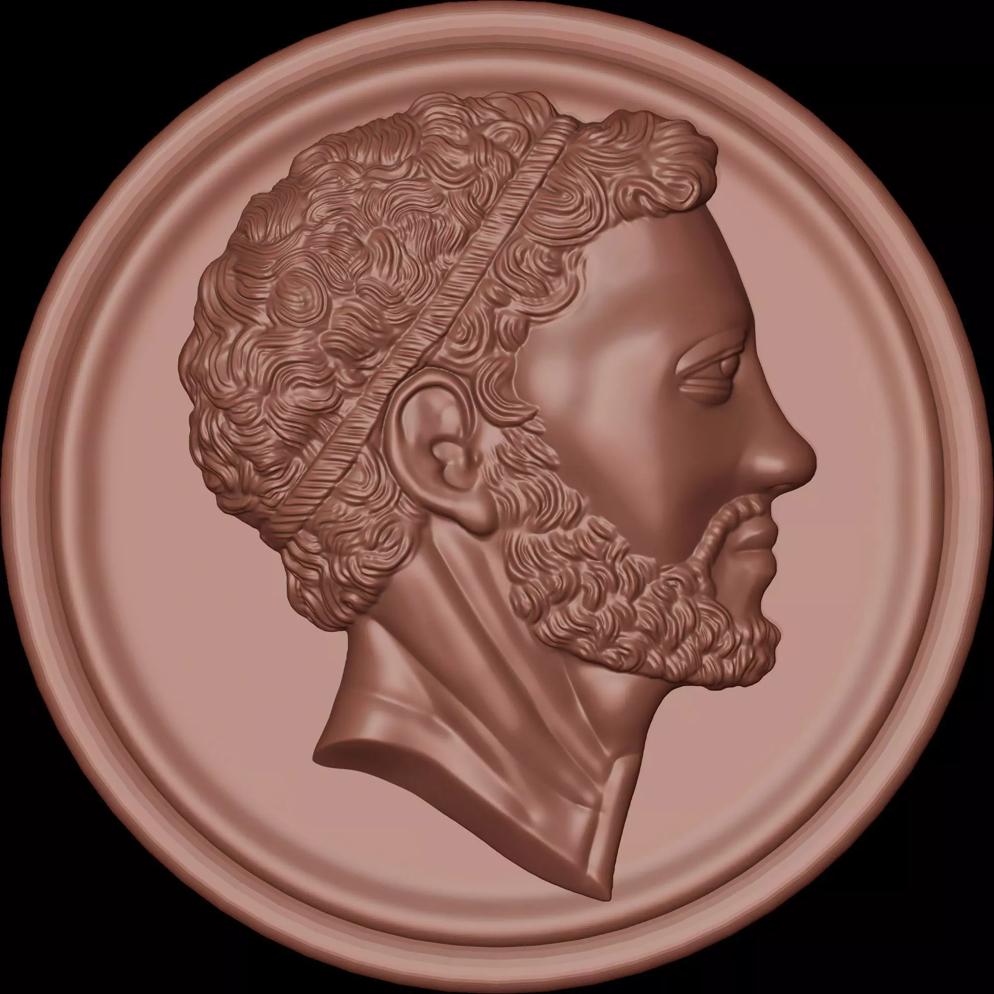 Ancient Roman Coin Pendant 3D print model_11