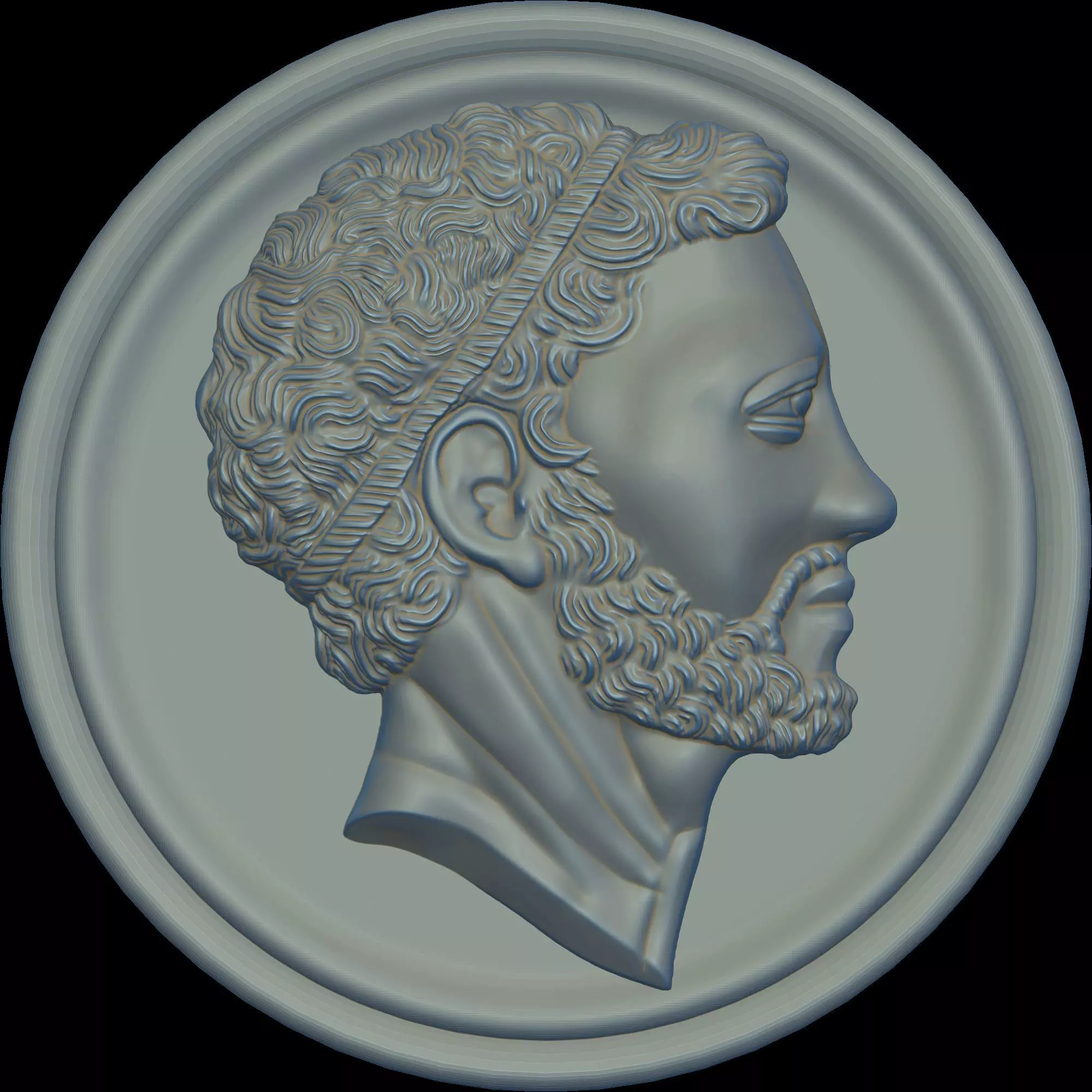 Ancient Roman Coin Pendant 3D print model_5