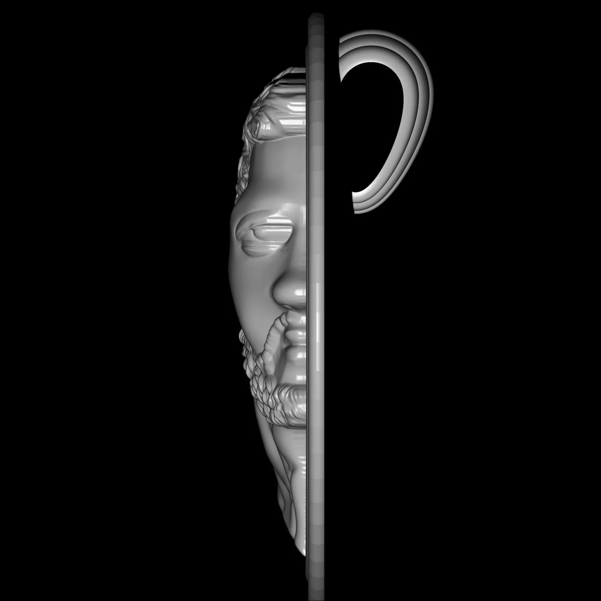 Ancient Roman Coin Pendant 3D print model_10