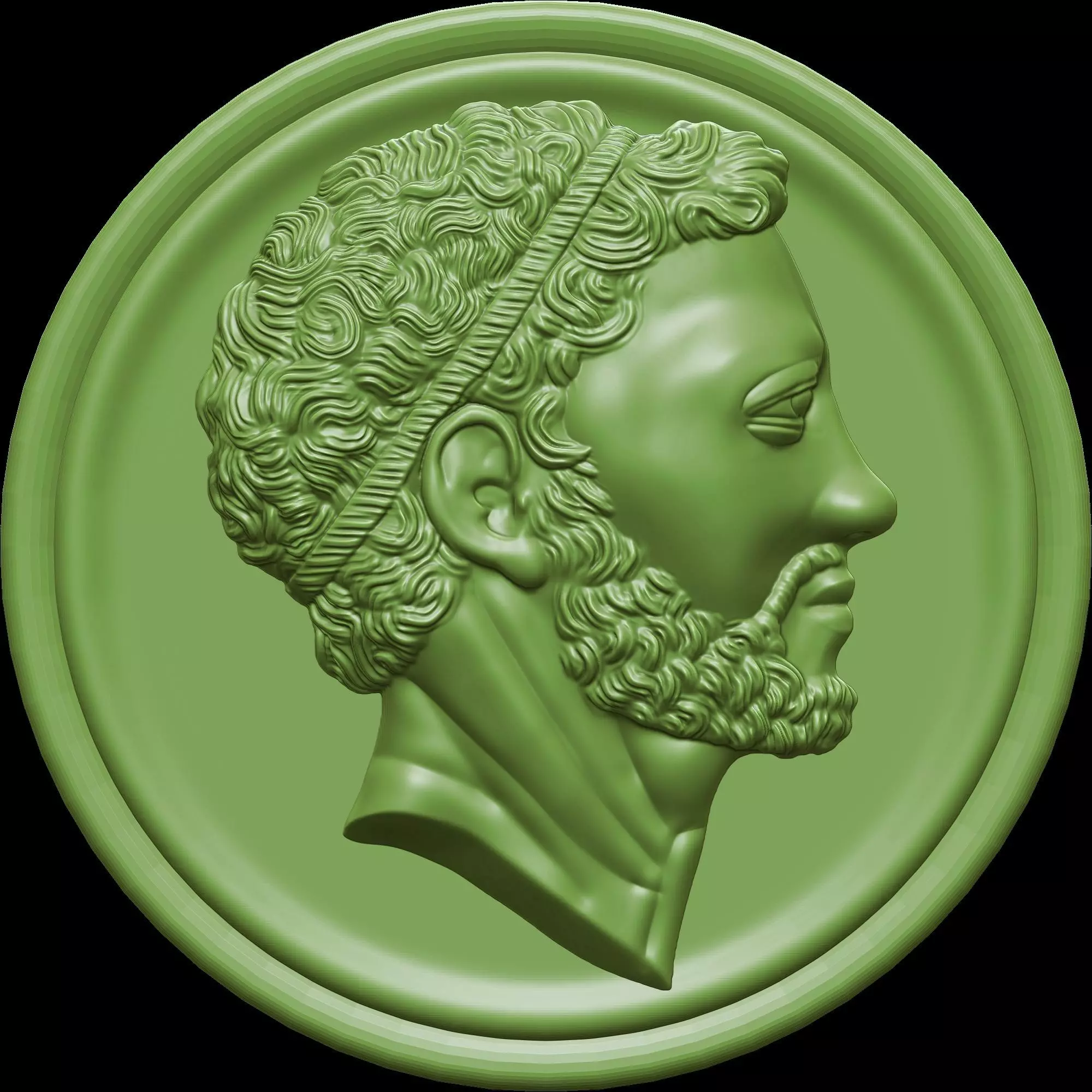 Ancient Roman Coin Pendant 3D print model_12