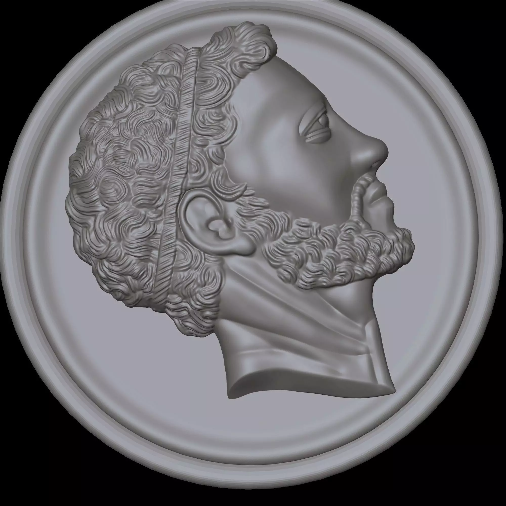 Ancient Roman Coin Pendant 3D print model_3