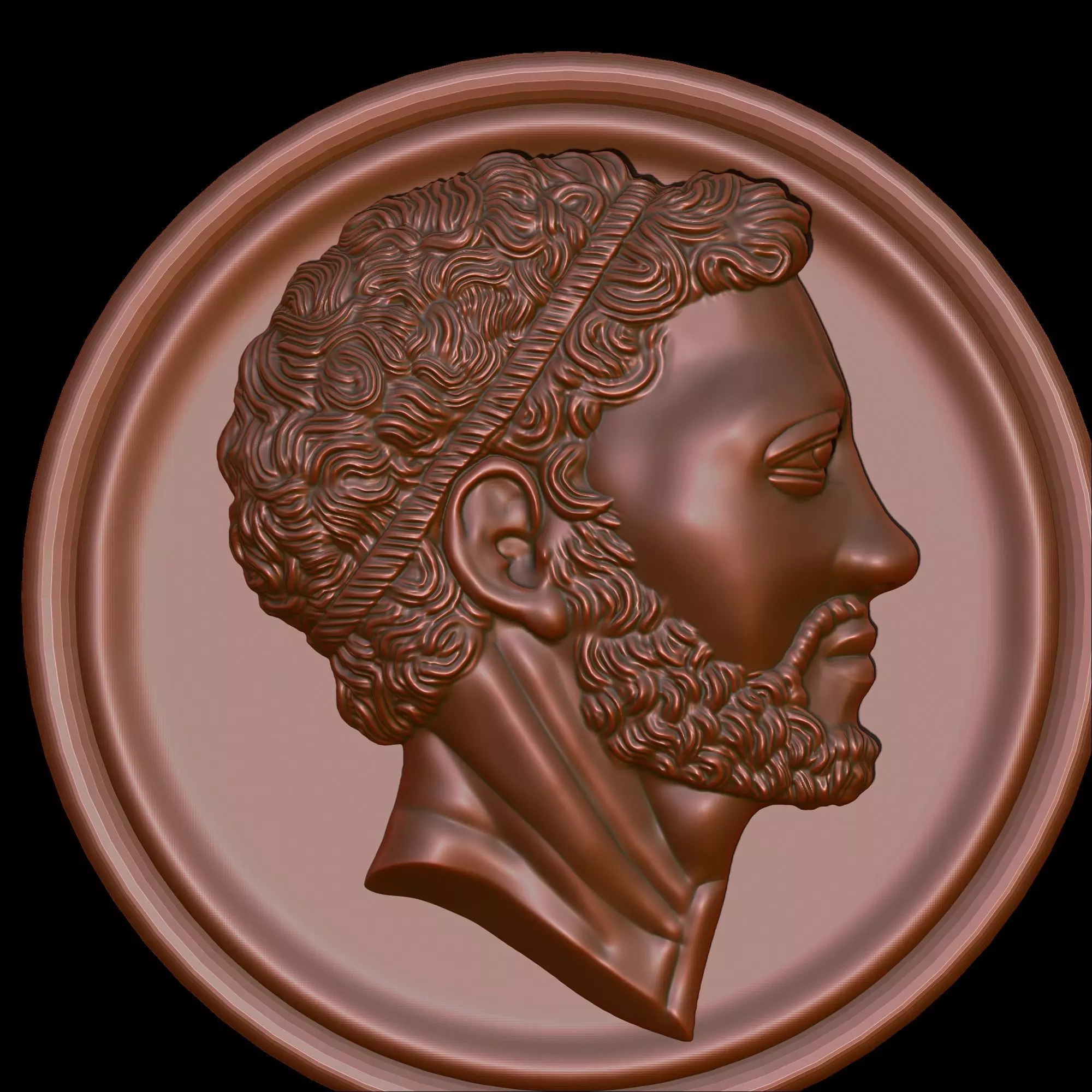 Ancient Roman Coin Pendant 3D print model_8