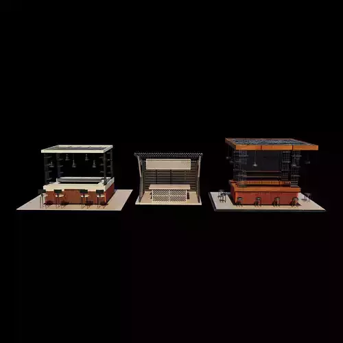 Coffee Shop Design 3D model