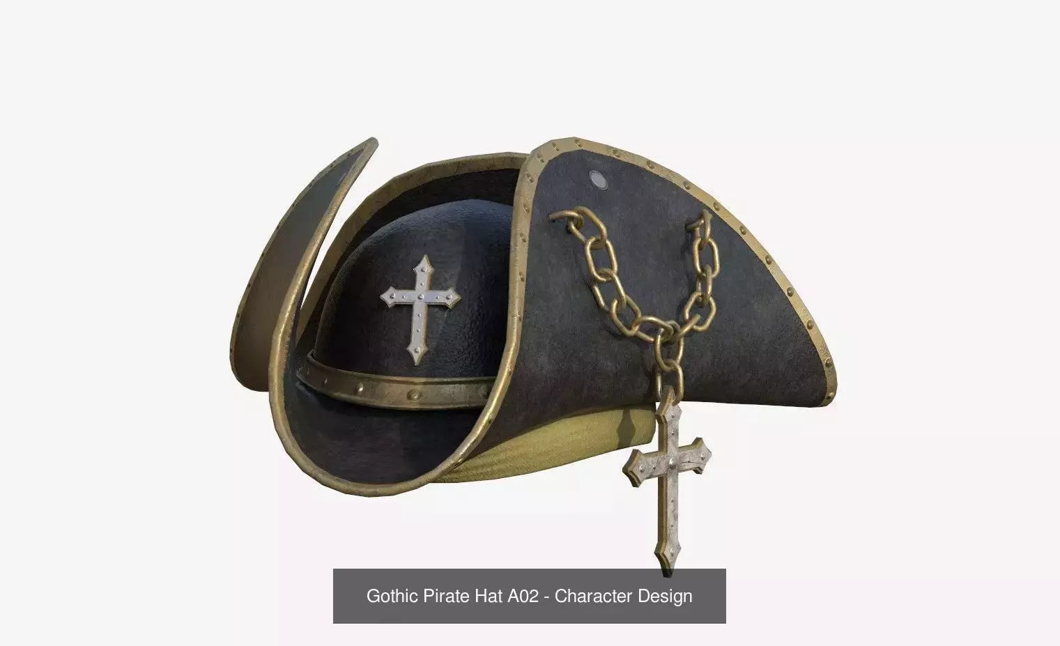 08 Gothic Pirate Hat Collection - Character Design _8