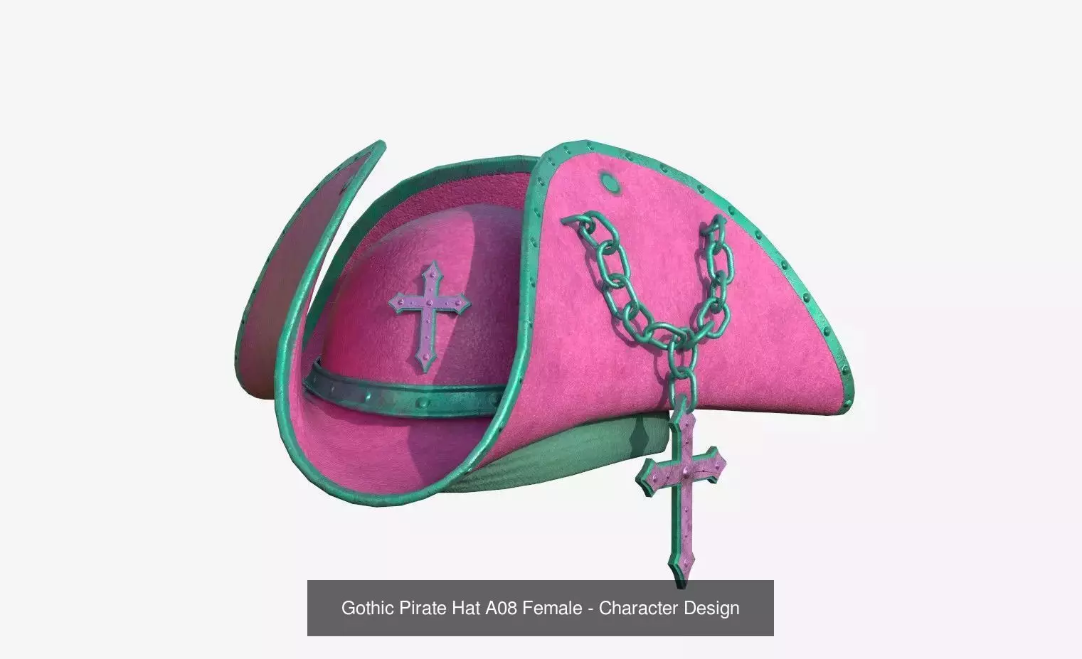 08 Gothic Pirate Hat Collection - Character Design _2