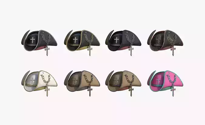 08 Gothic Pirate Hat Collection - Character Design 08 Gothic Pirate Hat Collection - Character Design