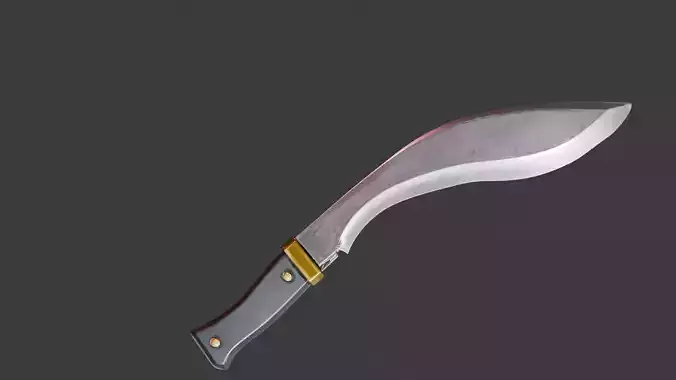 Curved Knife- Khukuri 3D