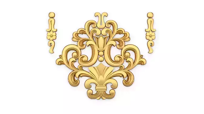 carved classic decorative ornament cnc 3d printing stl 45