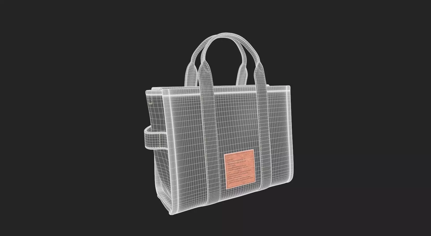 Leather Tote Bag 3D model_9