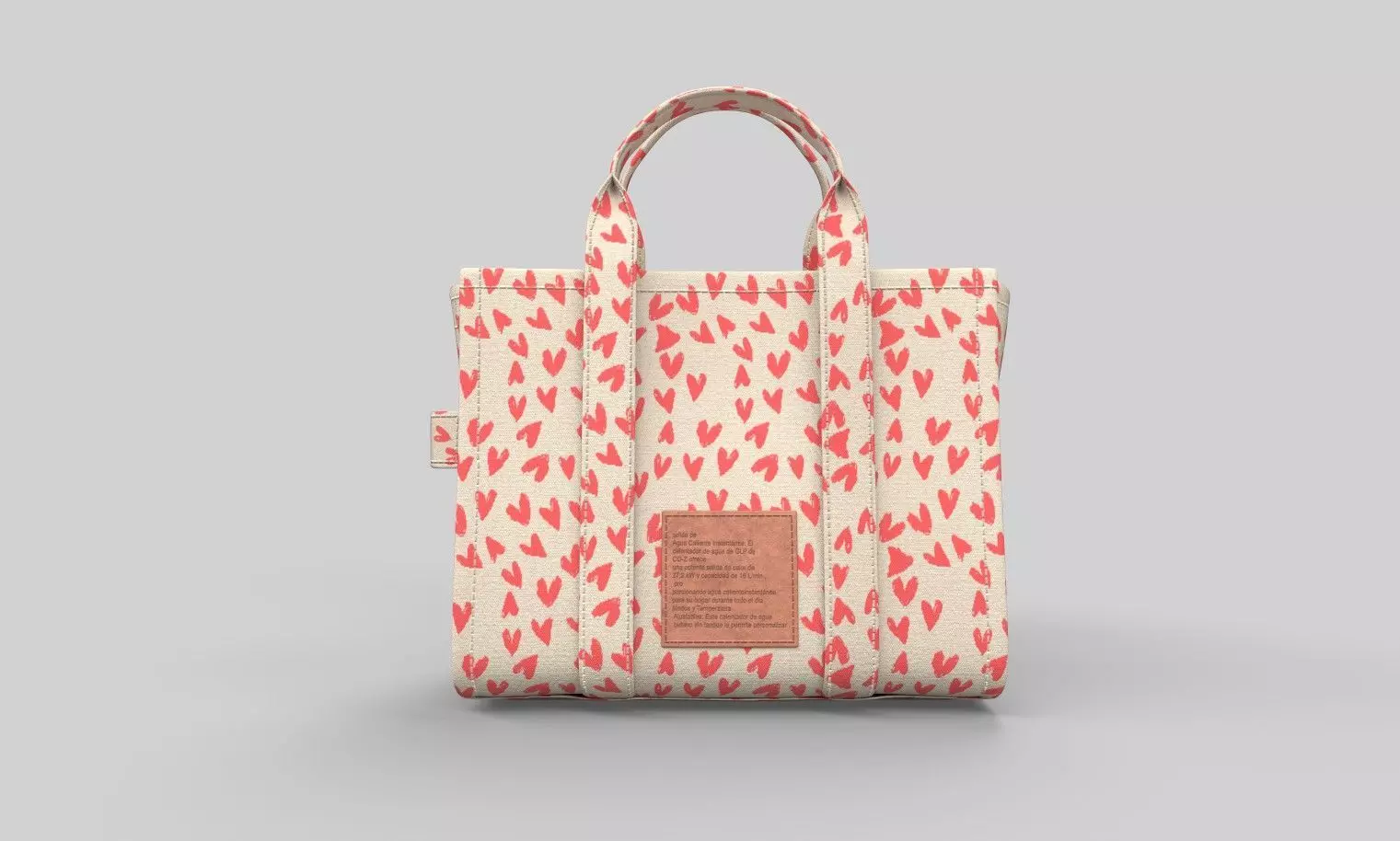 Leather Tote Bag 3D model_13