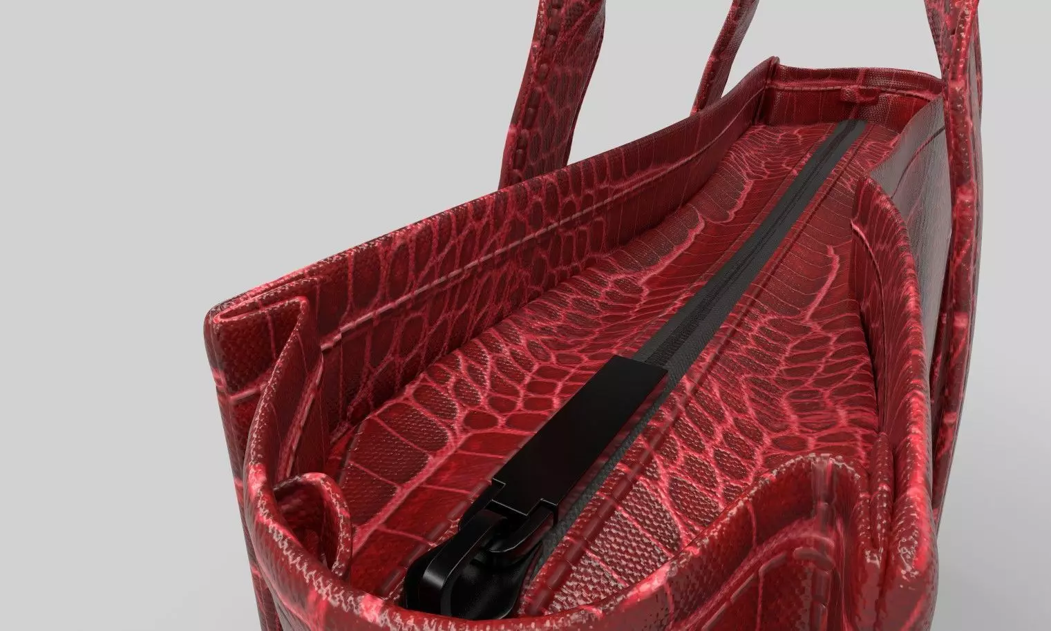 Leather Tote Bag 3D model_12