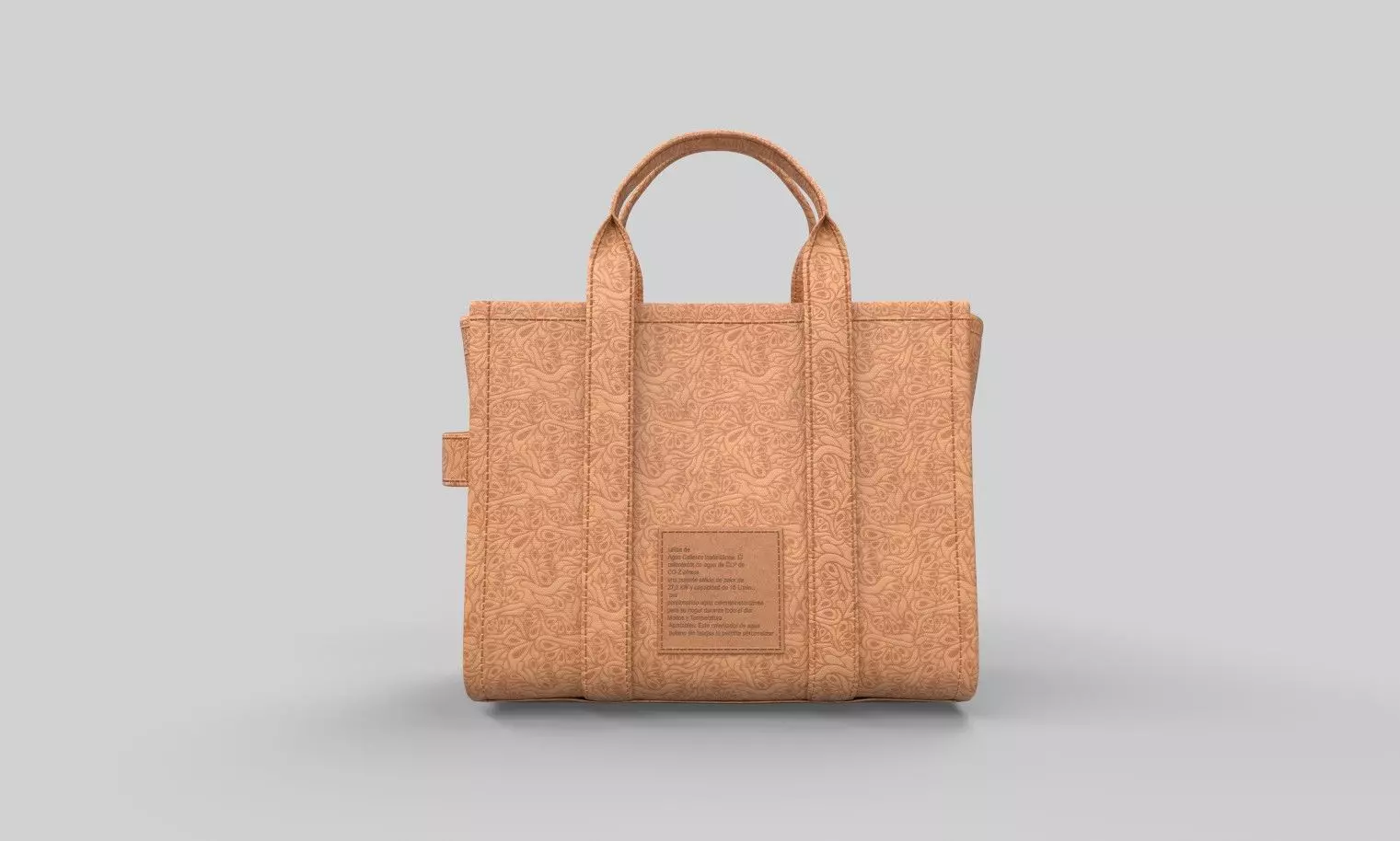 Leather Tote Bag 3D model_4