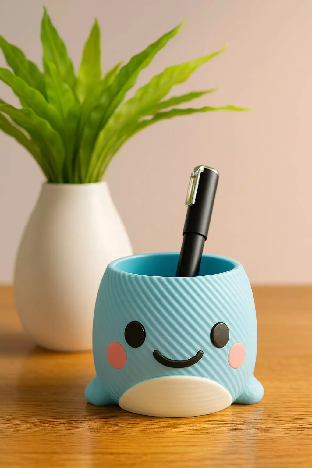 Whale pen holder 3D print model