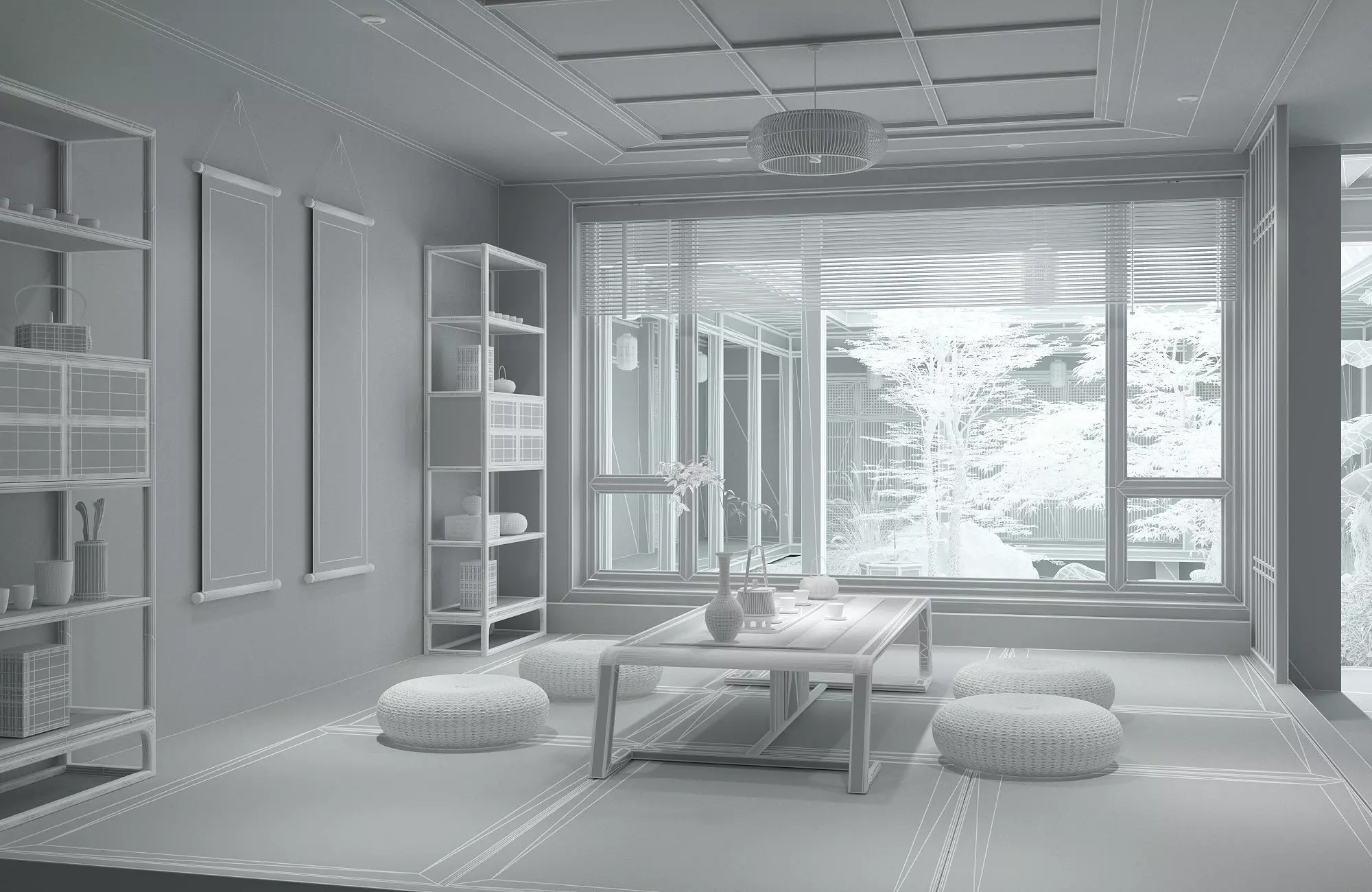 Japanese Room 01 3D model_8