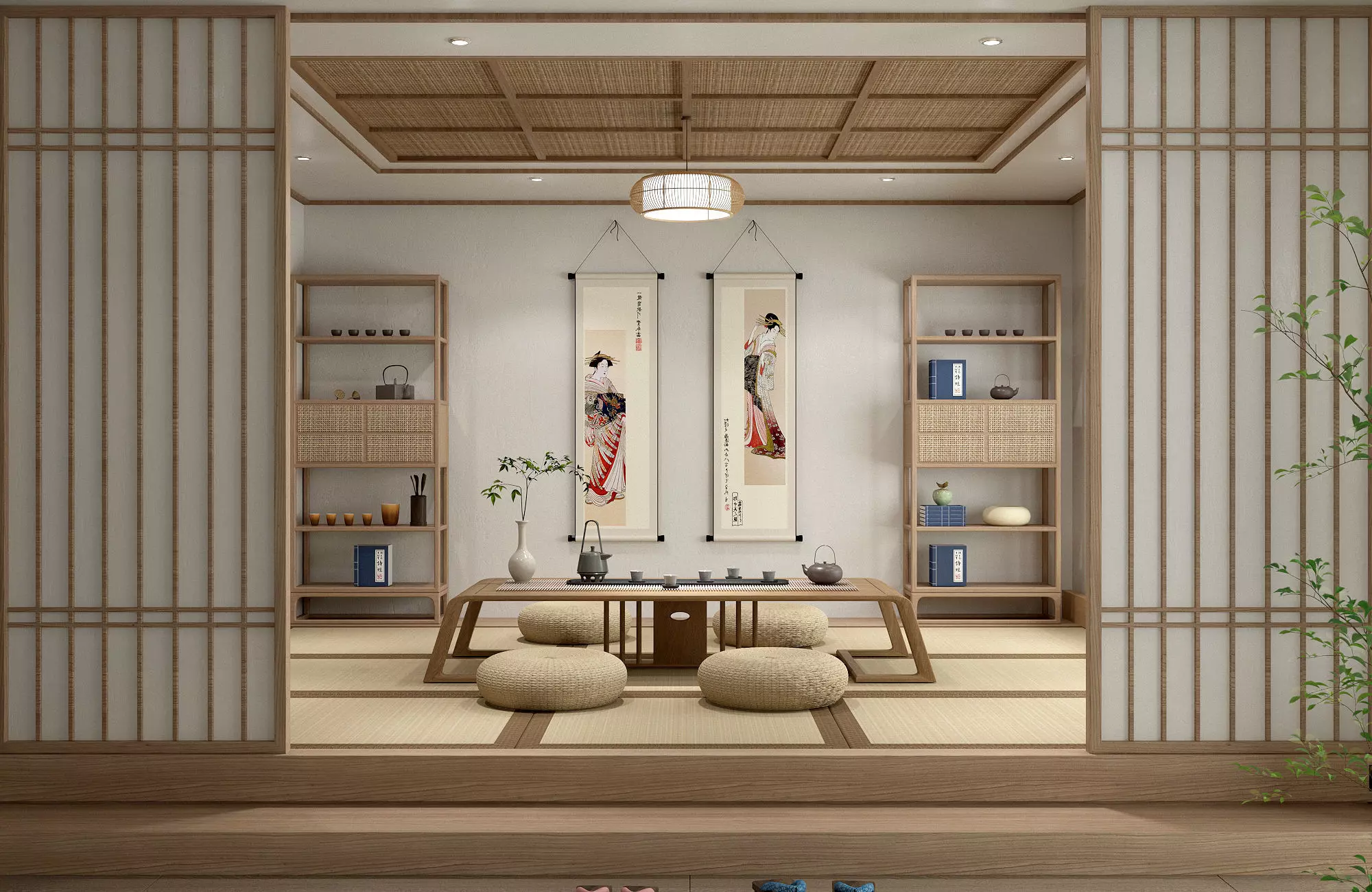 Japanese Room 01 3D model_0