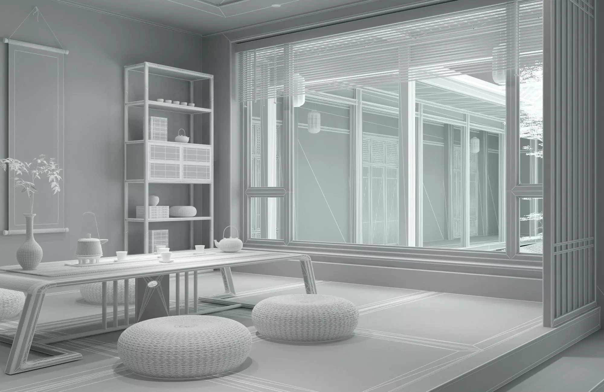 Japanese Room 01 3D model_10