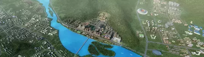 Lhasa Dunzhu Financial City 3D model
