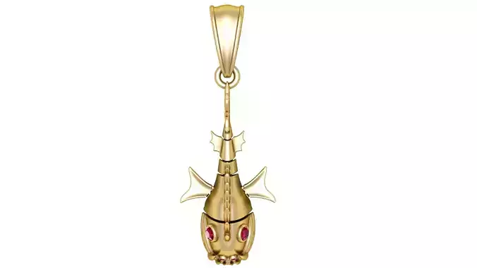 Fish Gold Pendent