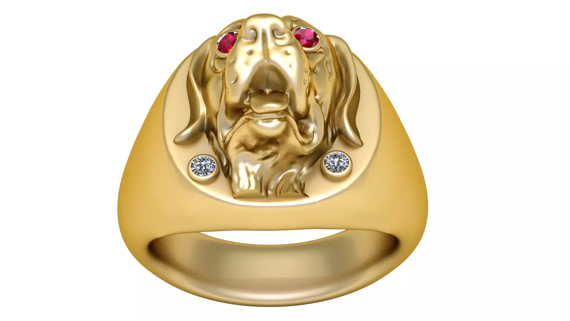 Ring Golden Pendent 3D print model