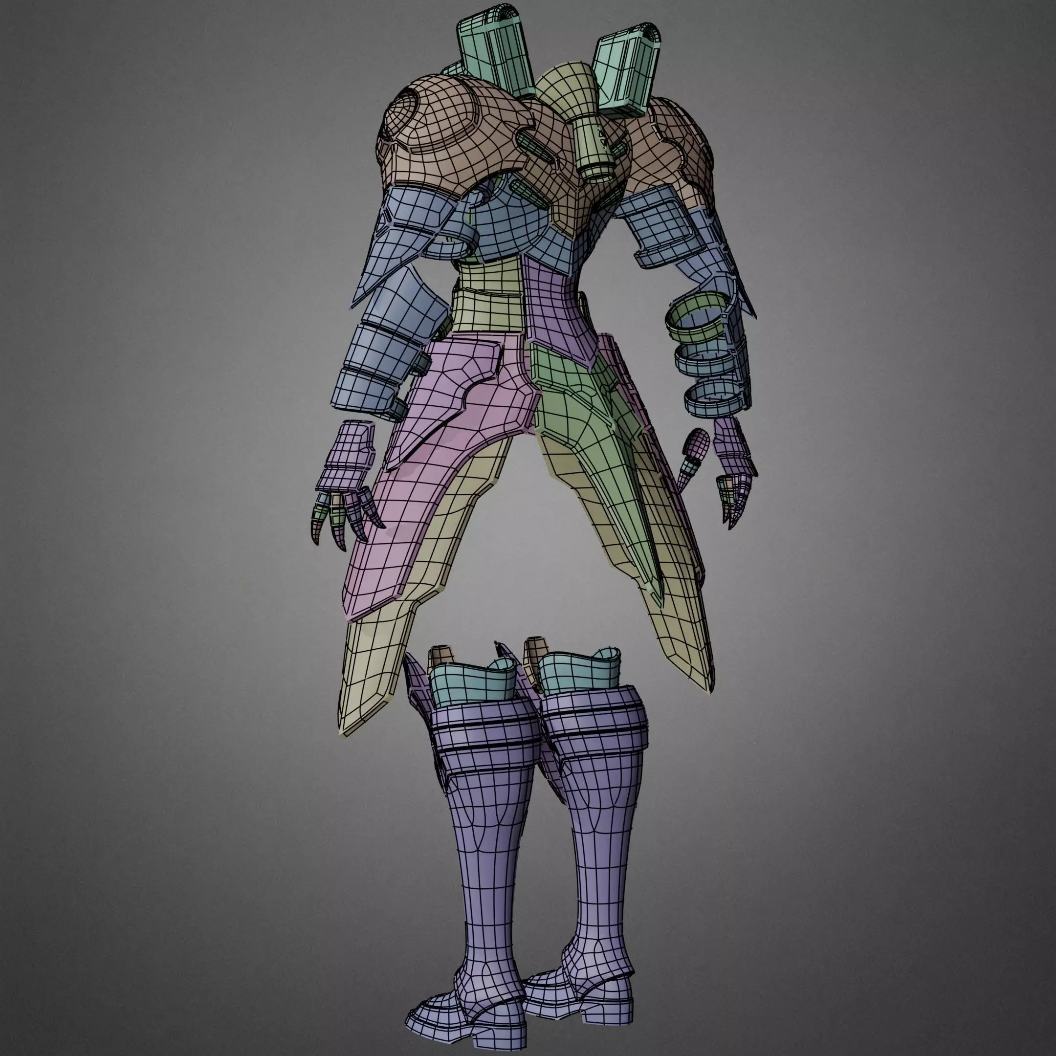 Overlord Shalltear Bloodfallen Armor for Cosplay 3D print model_17