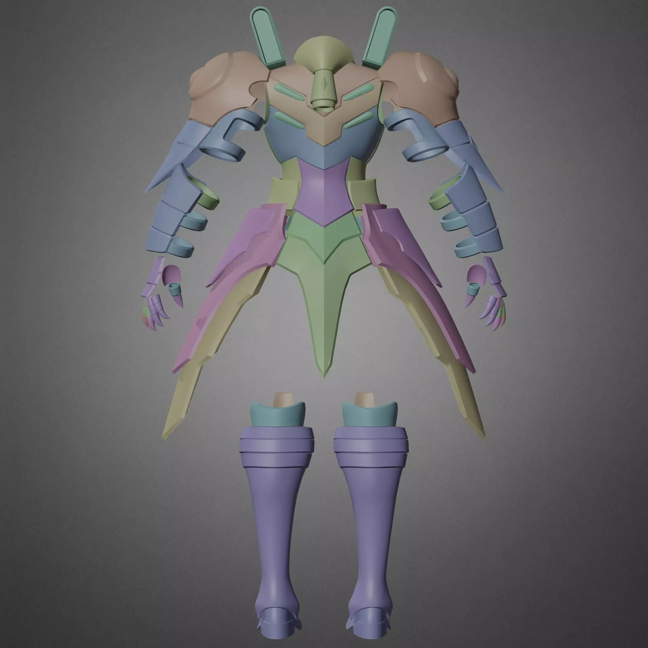 Overlord Shalltear Bloodfallen Armor for Cosplay 3D print model_18