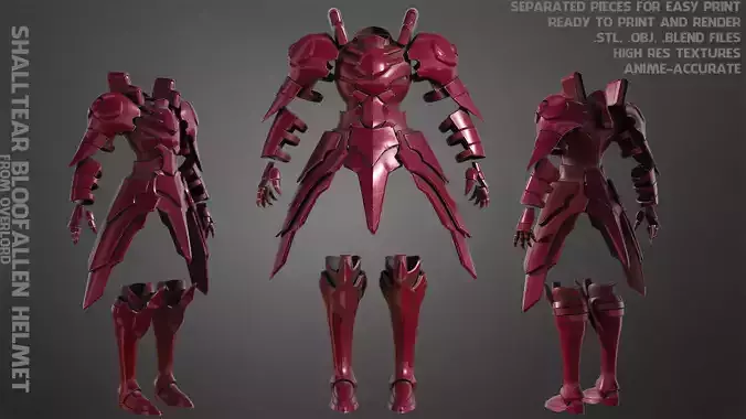 Overlord Shalltear Bloodfallen Armor for Cosplay
