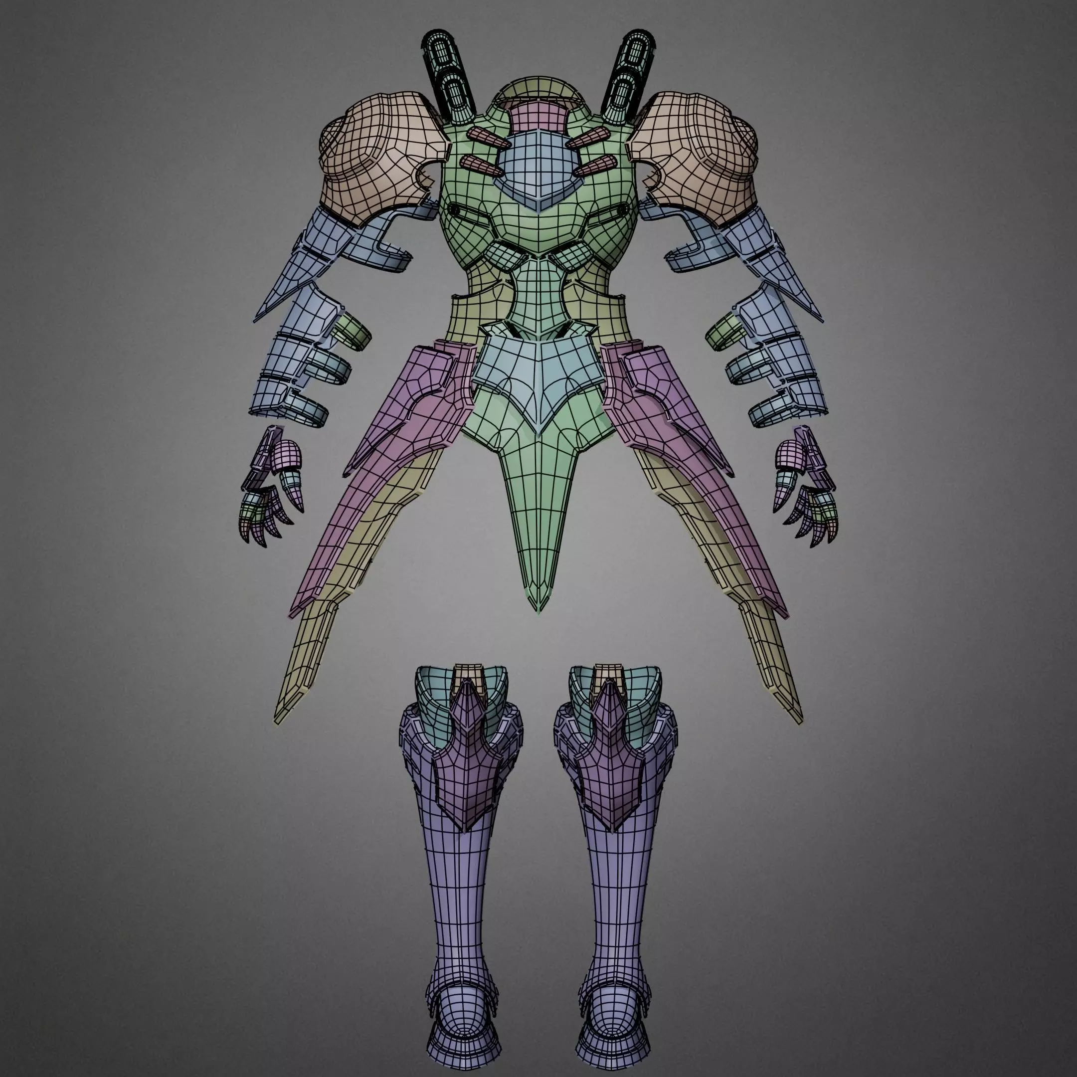 Overlord Shalltear Bloodfallen Armor for Cosplay 3D print model_11