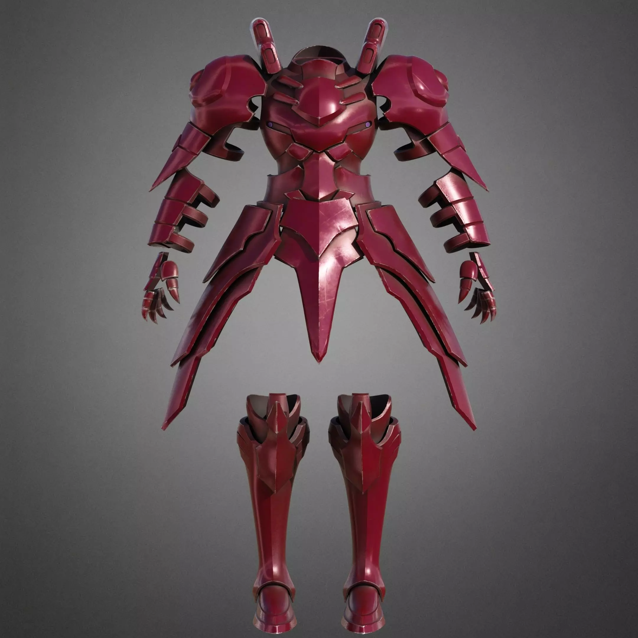 Overlord Shalltear Bloodfallen Armor for Cosplay 3D print model_2