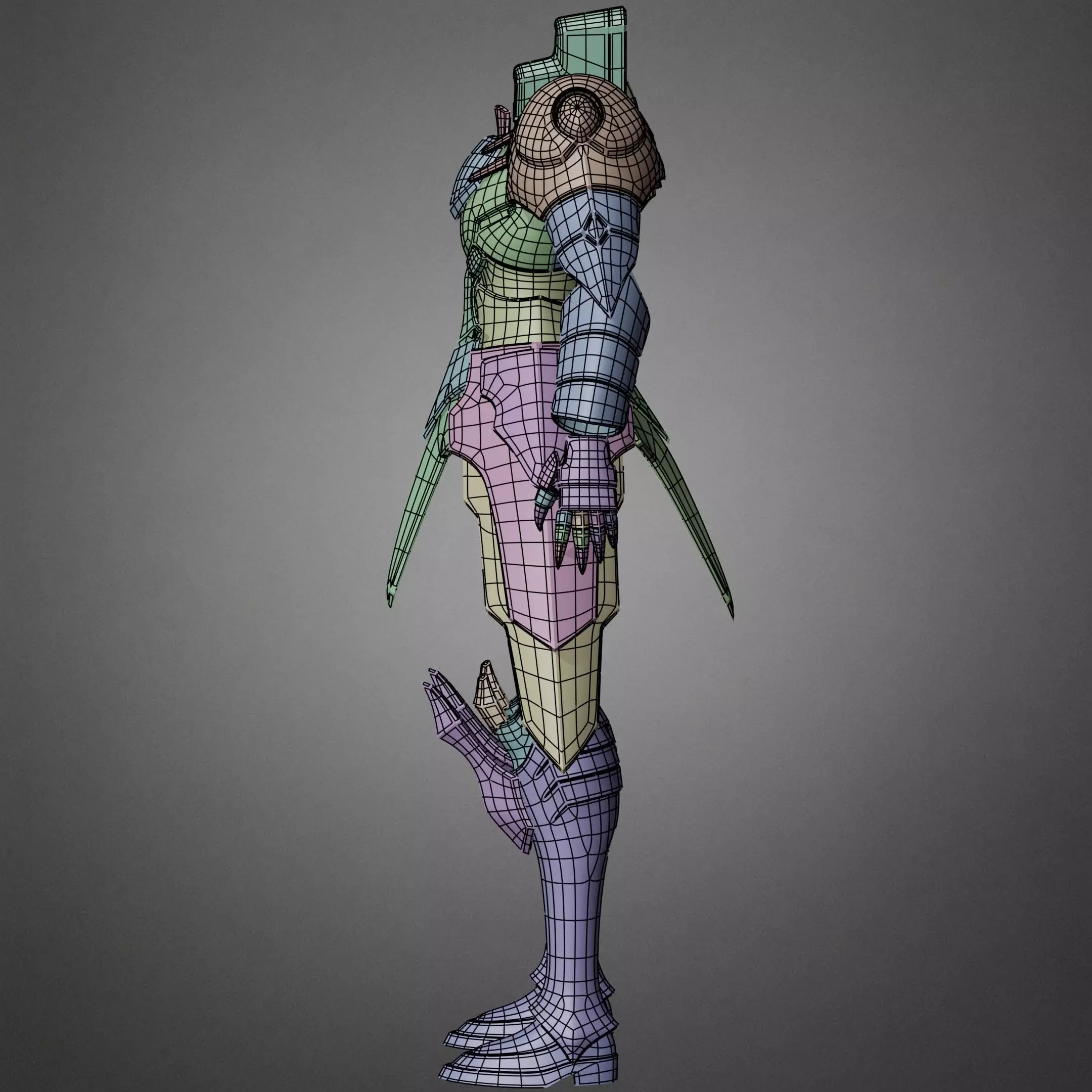 Overlord Shalltear Bloodfallen Armor for Cosplay 3D print model_15