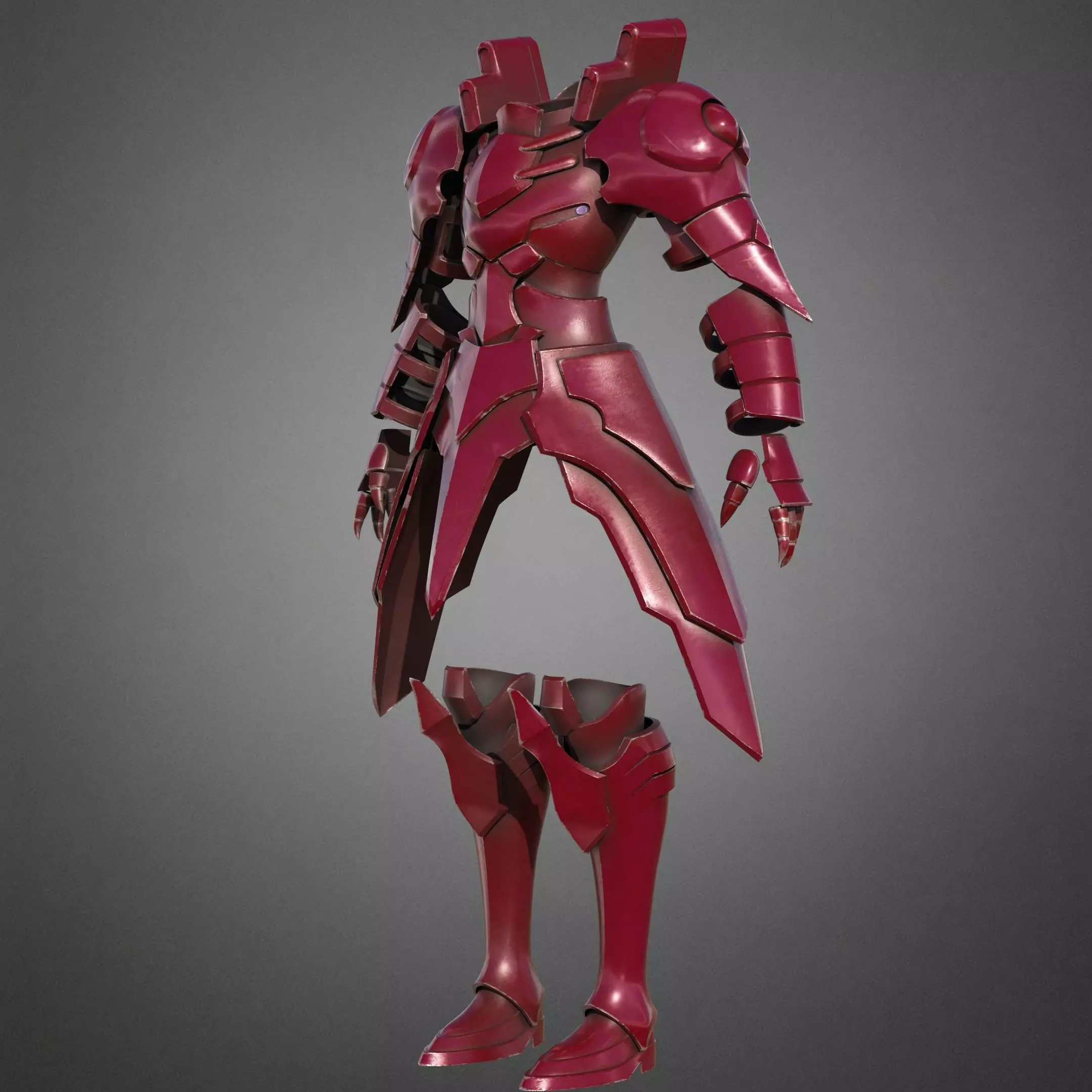 Overlord Shalltear Bloodfallen Armor for Cosplay 3D print model_3