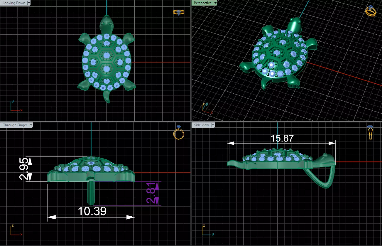 Pendant 3D print model_4